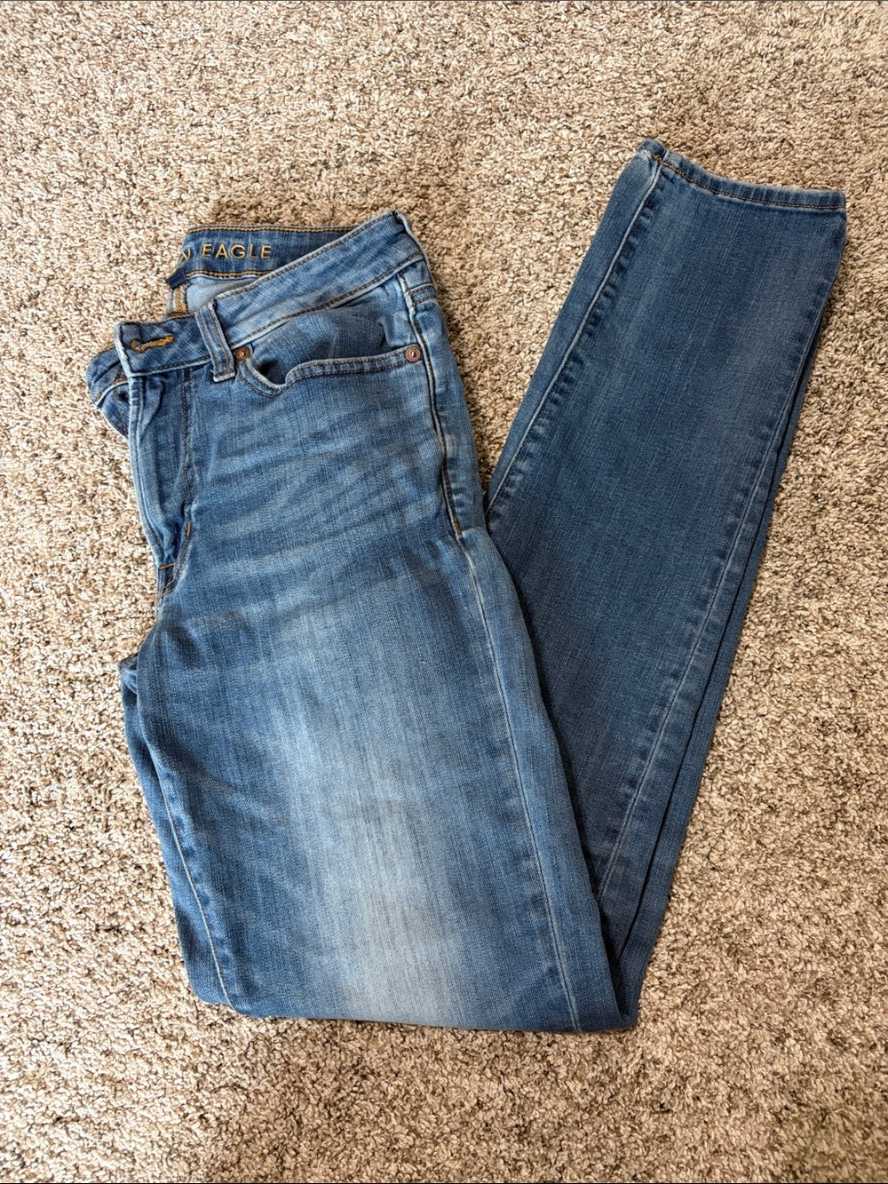 American Eagle Outfitters blue slim straight jeans